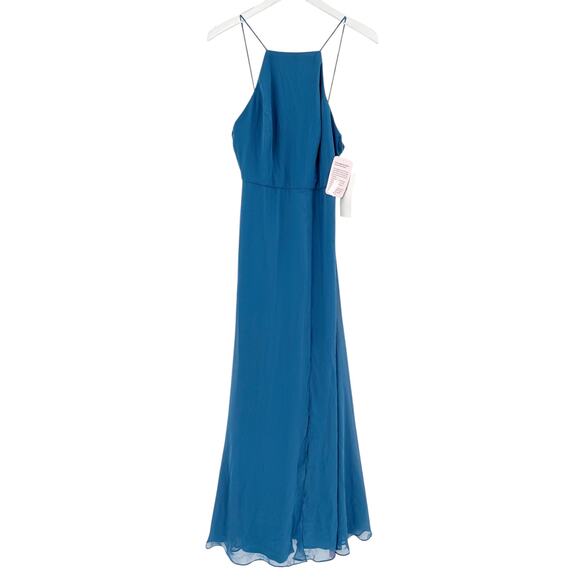 LOVELY Evening Gown Dress Size 2 NEW Dusk Blue $187 Maxi Wedding Event - Picture 5 of 6